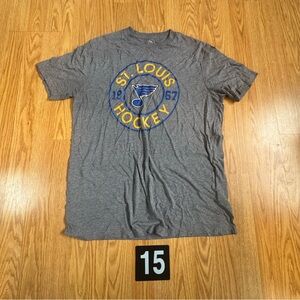 Men’s St. Louis Hockey Gray T-Shirt L
